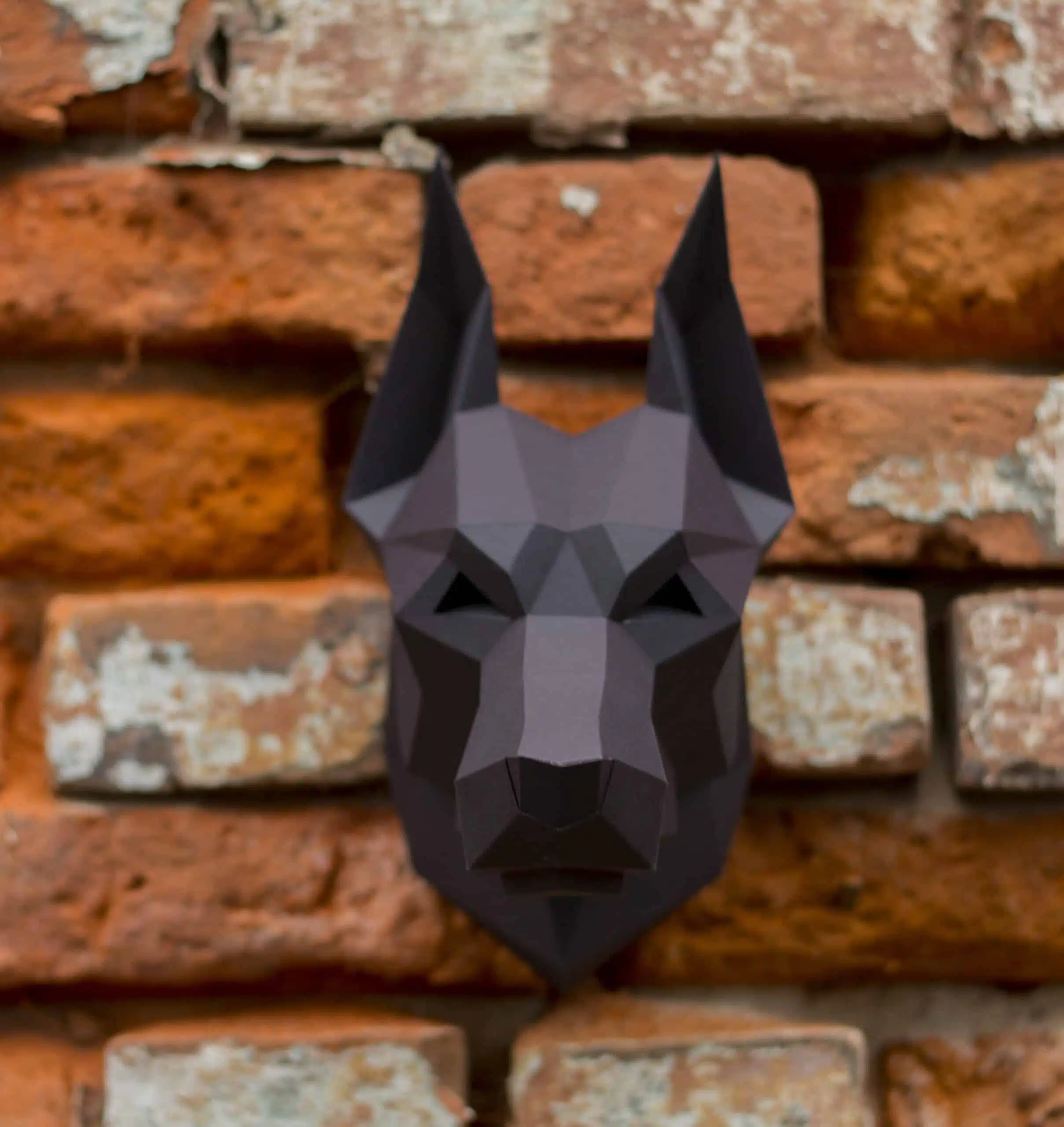3D-papercraft hondenkoppen, weergave 15
