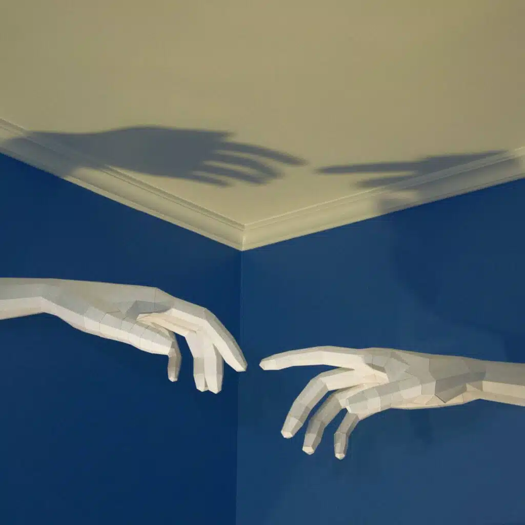 Sculpture 3D La Création d'Adam