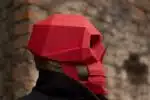 Doodskopmasker in 3D-papercraft, weergave 9