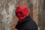 Papercraft de masque crâne gothique en origami 3D