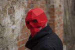 Gothische Totenkopfmaske aus 3D-Papercraft
