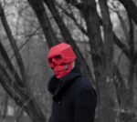 Gothische Totenkopfmaske aus 3D-Papercraft