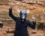 Ratmasker in papercraft 3D, weergave 2
