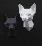 Sfinxkop in papercraft 3D, weergave 9