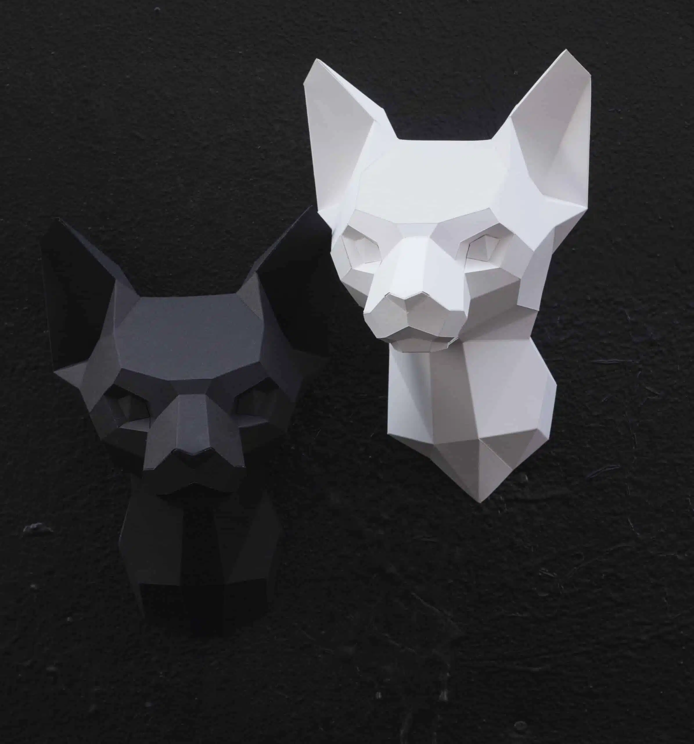 Sfinxkop in papercraft 3D, weergave 9