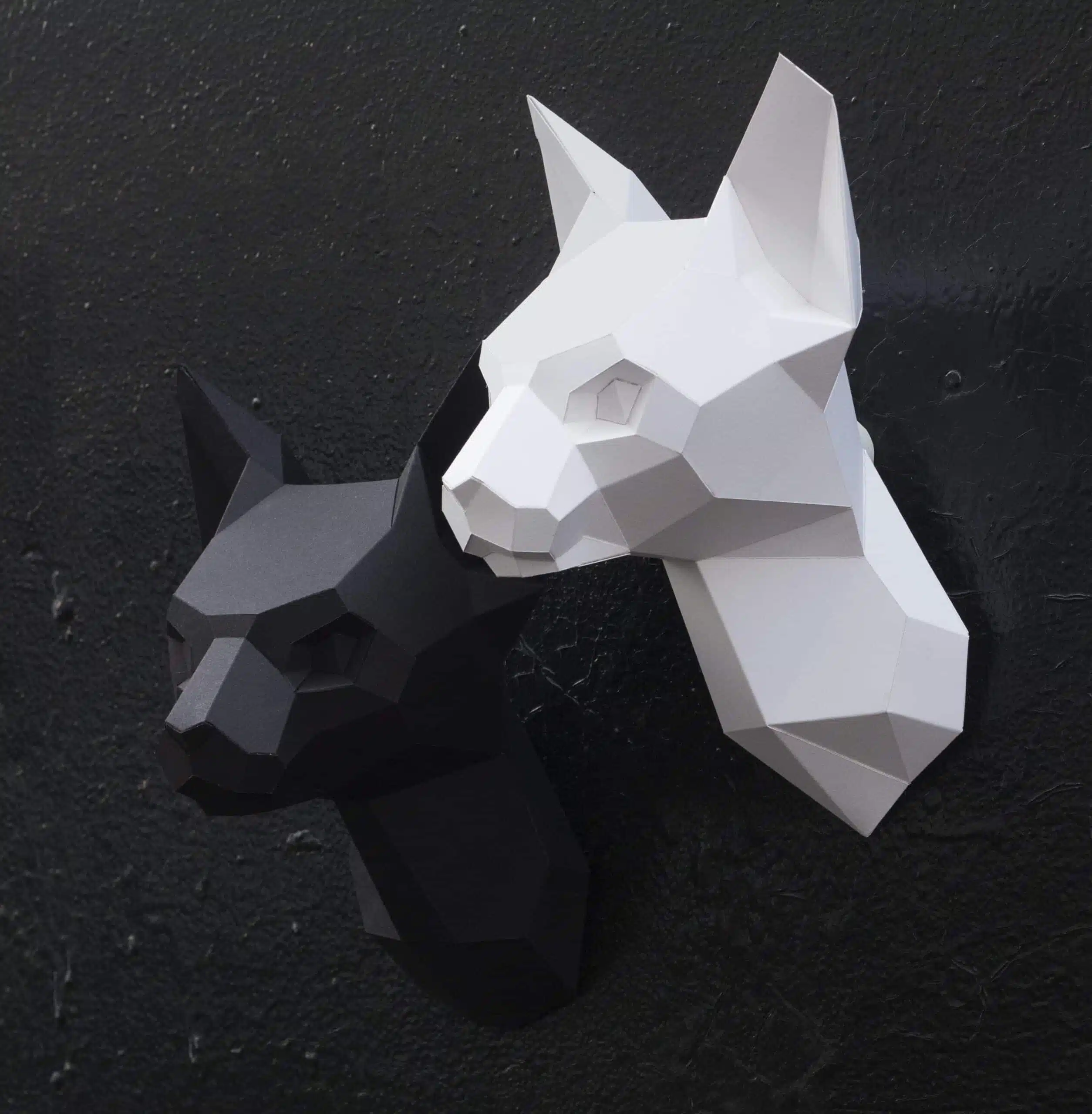 Sfinxkop in papercraft 3D, weergave 8