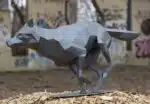 Lobo em papercraft 3D para montar