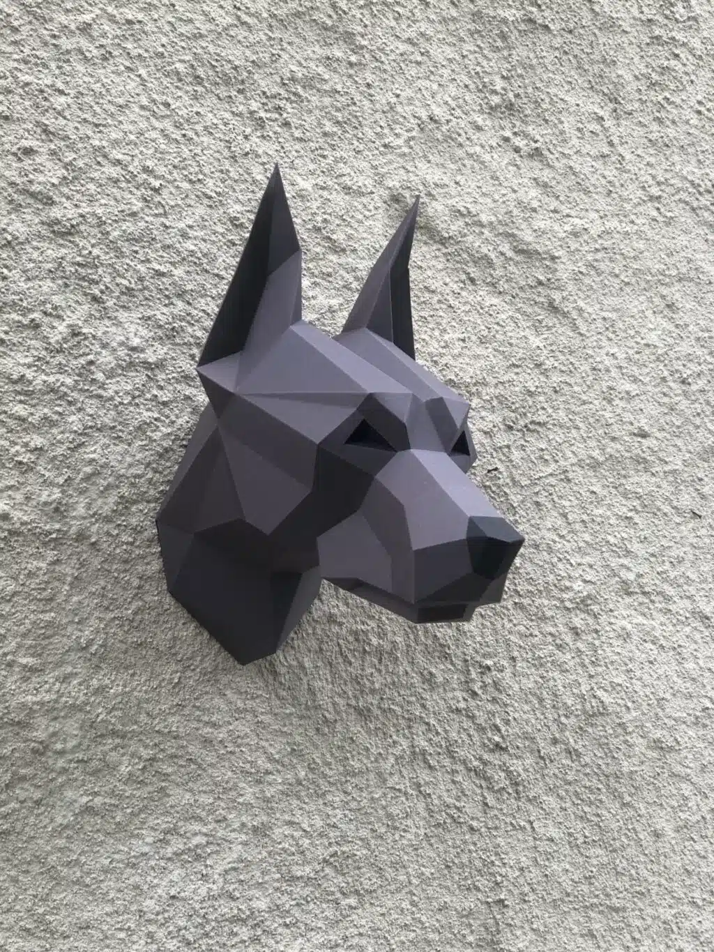 3D-papercraft hondenkoppen, weergave 13