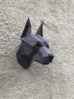 Papercraft 3D Hundeköpfe