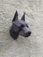 3D-papercraft hondenkoppen, weergave 13
