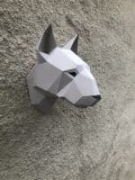 Papercraft Hundeköpfe in 3D Origami