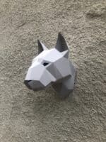 Papercraft Hundeköpfe in 3D Origami