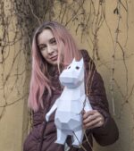 Pequeño hipopótamo en papercraft 3D