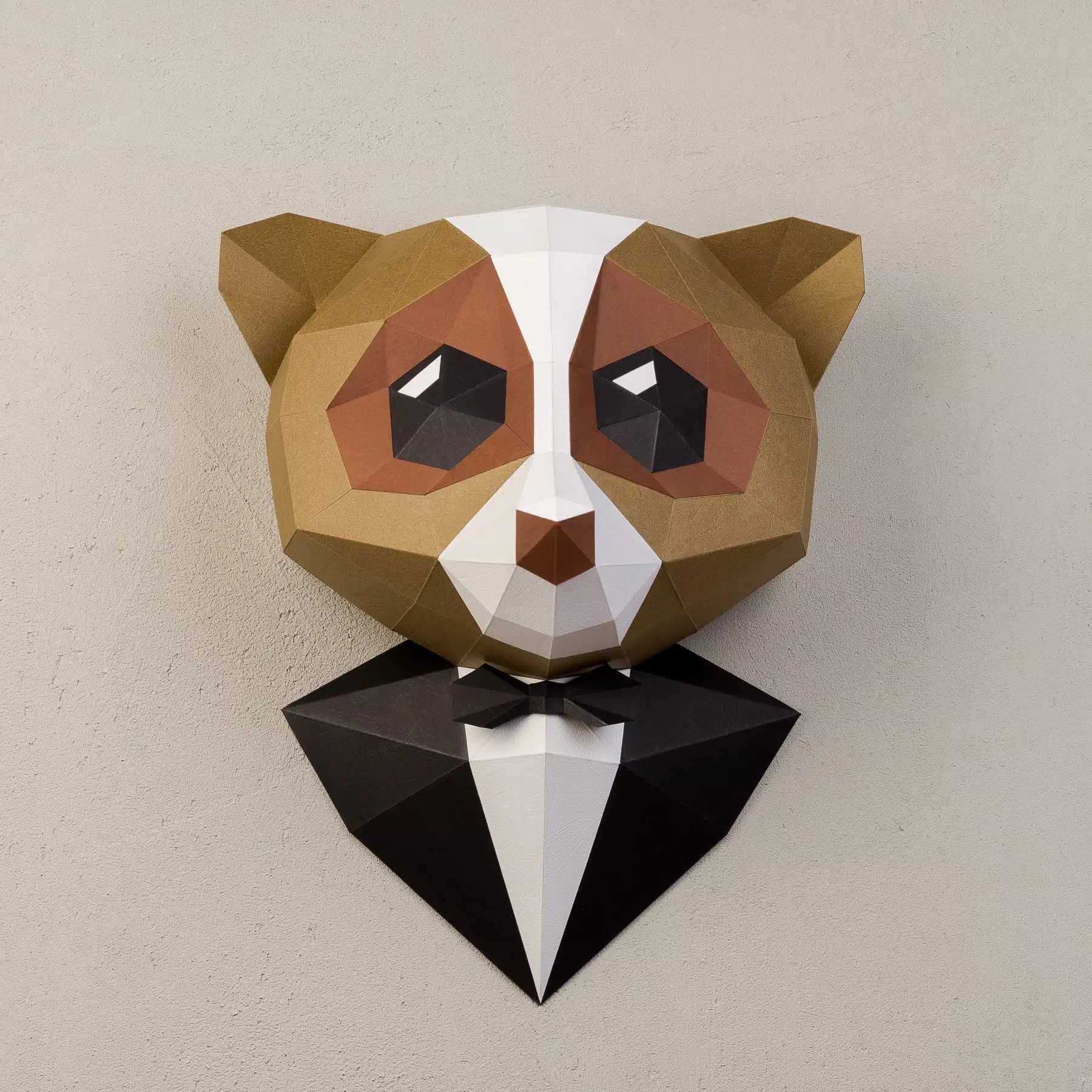 Aap in smoking papercraft 3D, weergave 8