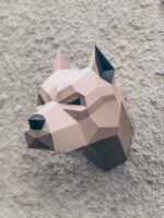Papercraft 3D Hundeköpfe
