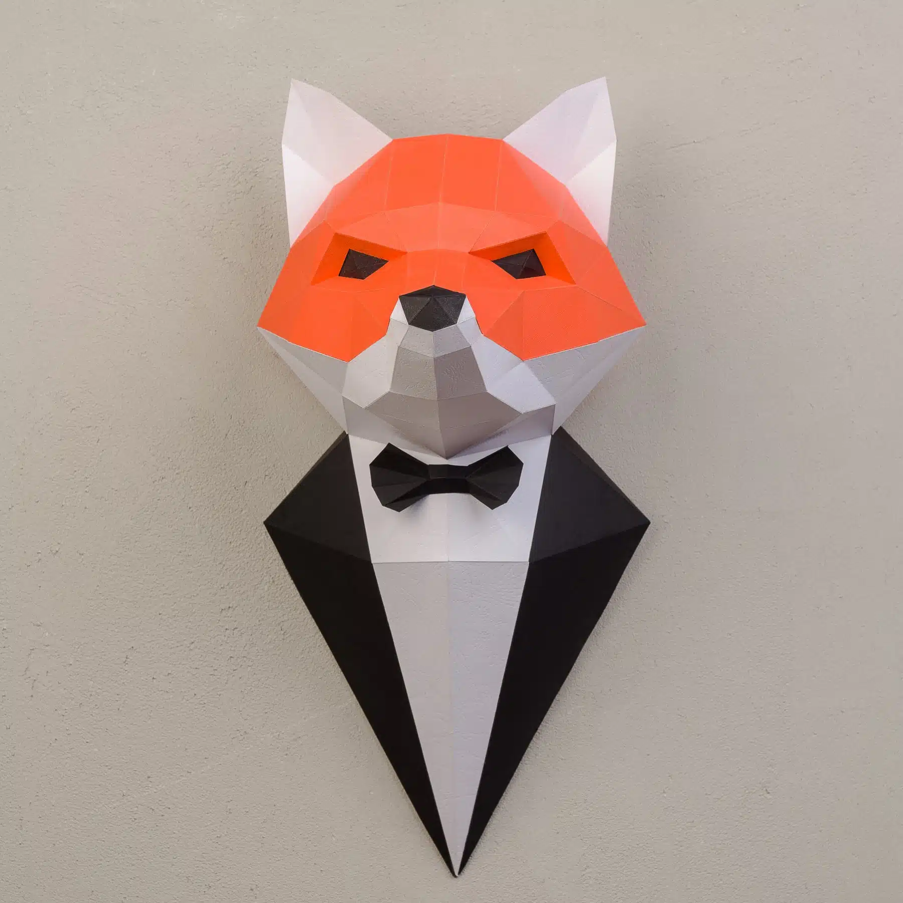 Papercraft 3D vos in pak, weergave 6