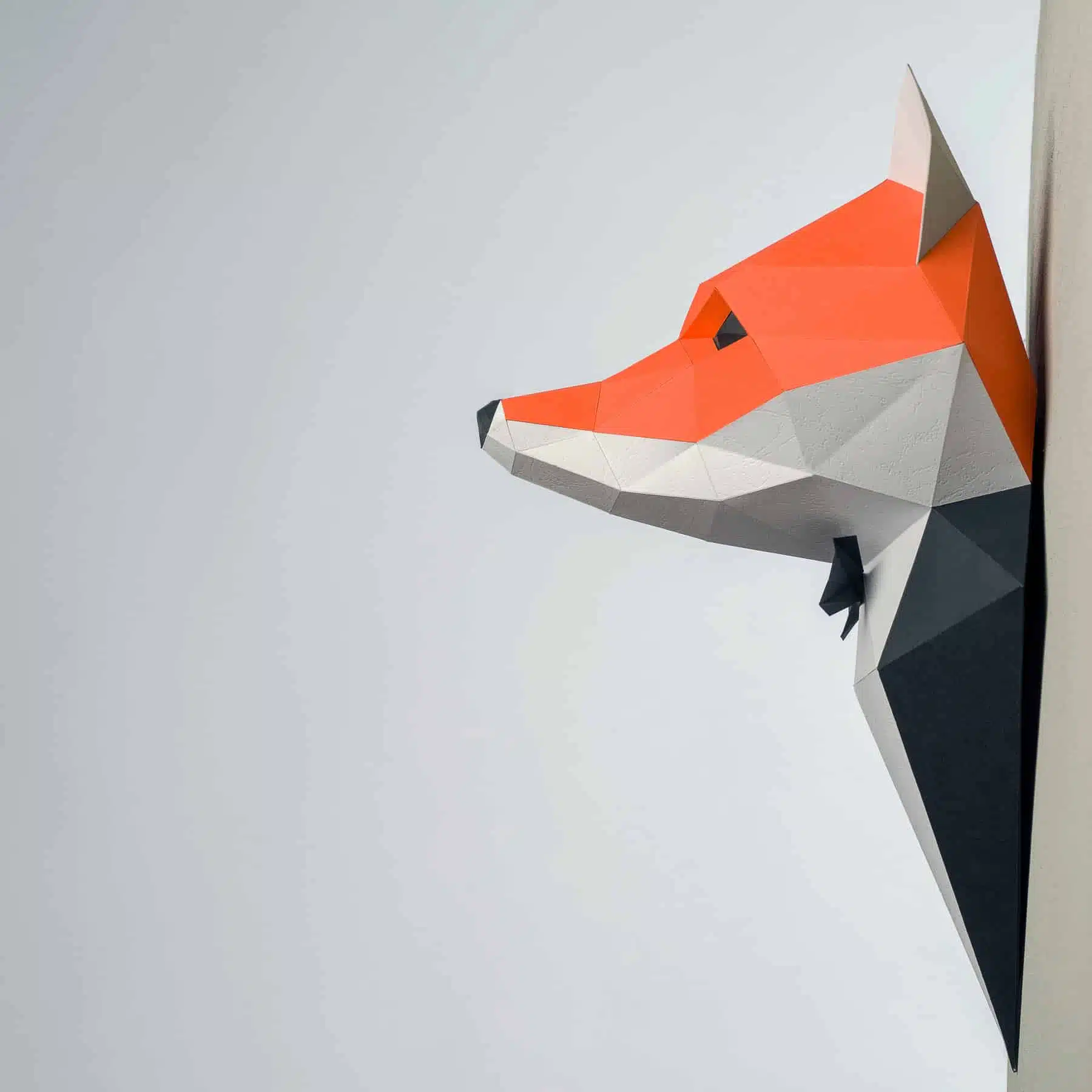 Papercraft 3D vos in pak, weergave 4