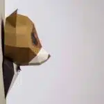 Aap in smoking papercraft 3D, weergave 7
