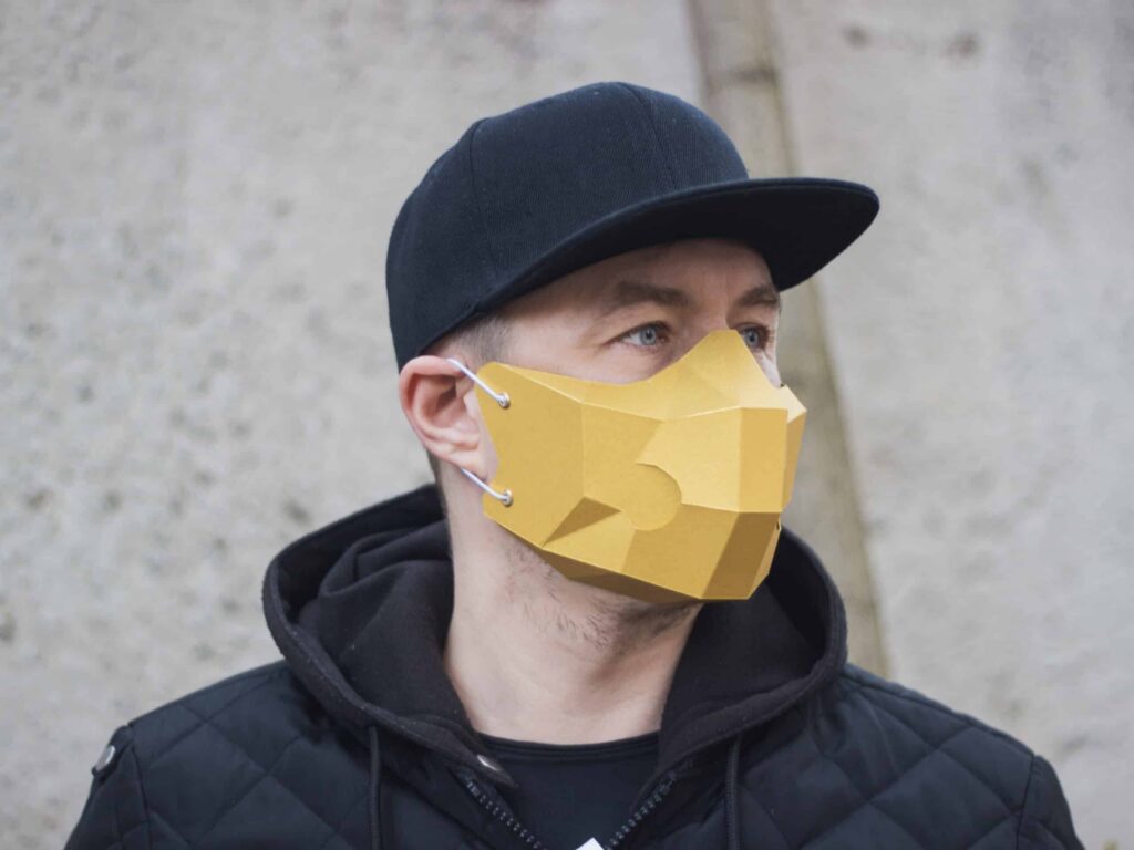 Polygonal 3D Papercraft Mask