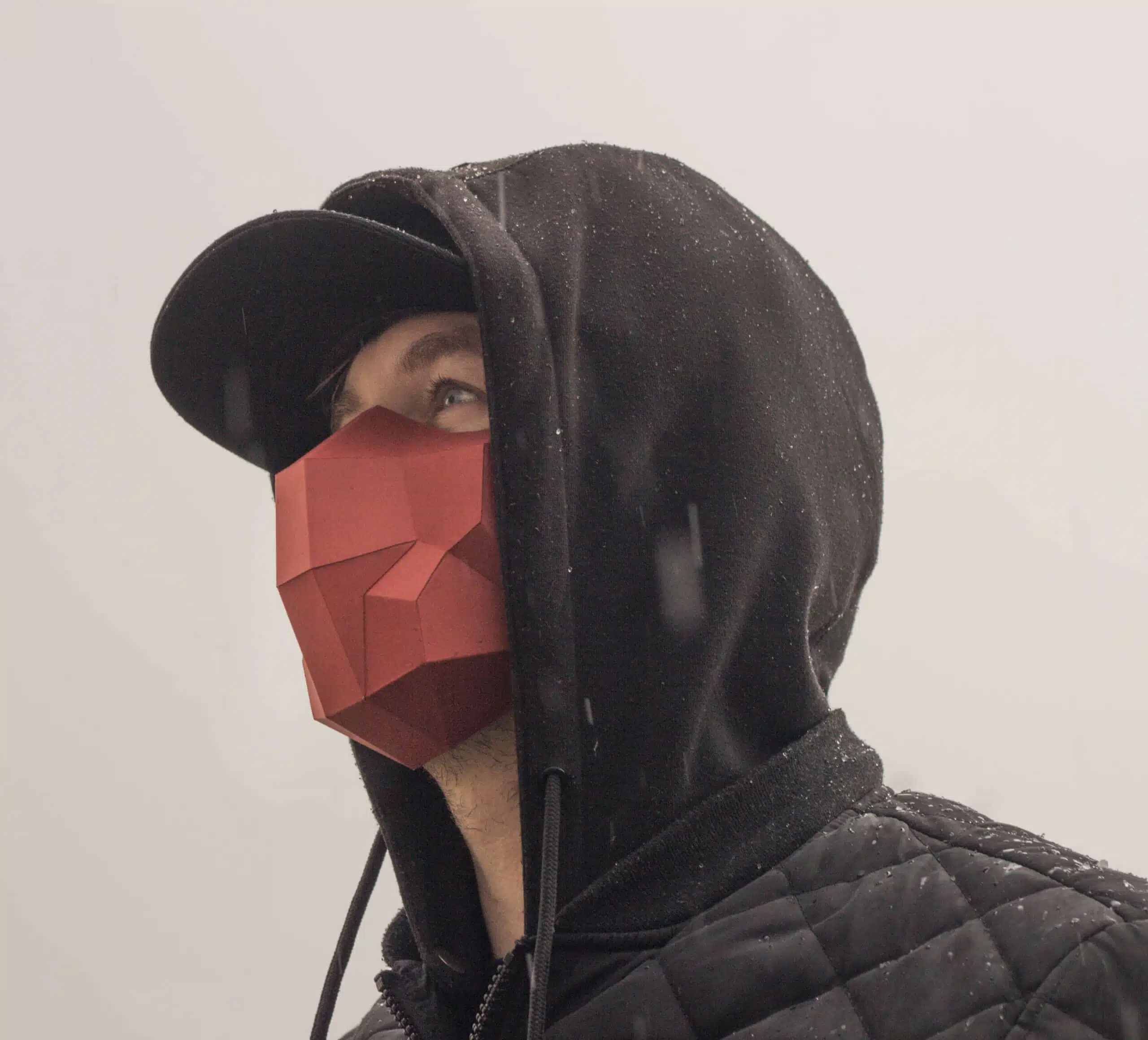 Polygonal 3D Papercraft Halloween Mask, 3D model