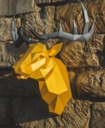 Cabeza de ciervo en papercraft 3D