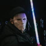 Papercraft of Venetian mask in origami 3D