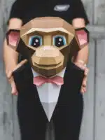 Singe en papercraft 3D