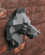Papercraft testa di lupo in origami 3D
