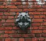 Cabeça de lobo em papercraft 3D
