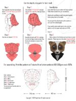 Papercraft de singe en origami 3D