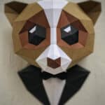 Papercraft de singe en origami 3D