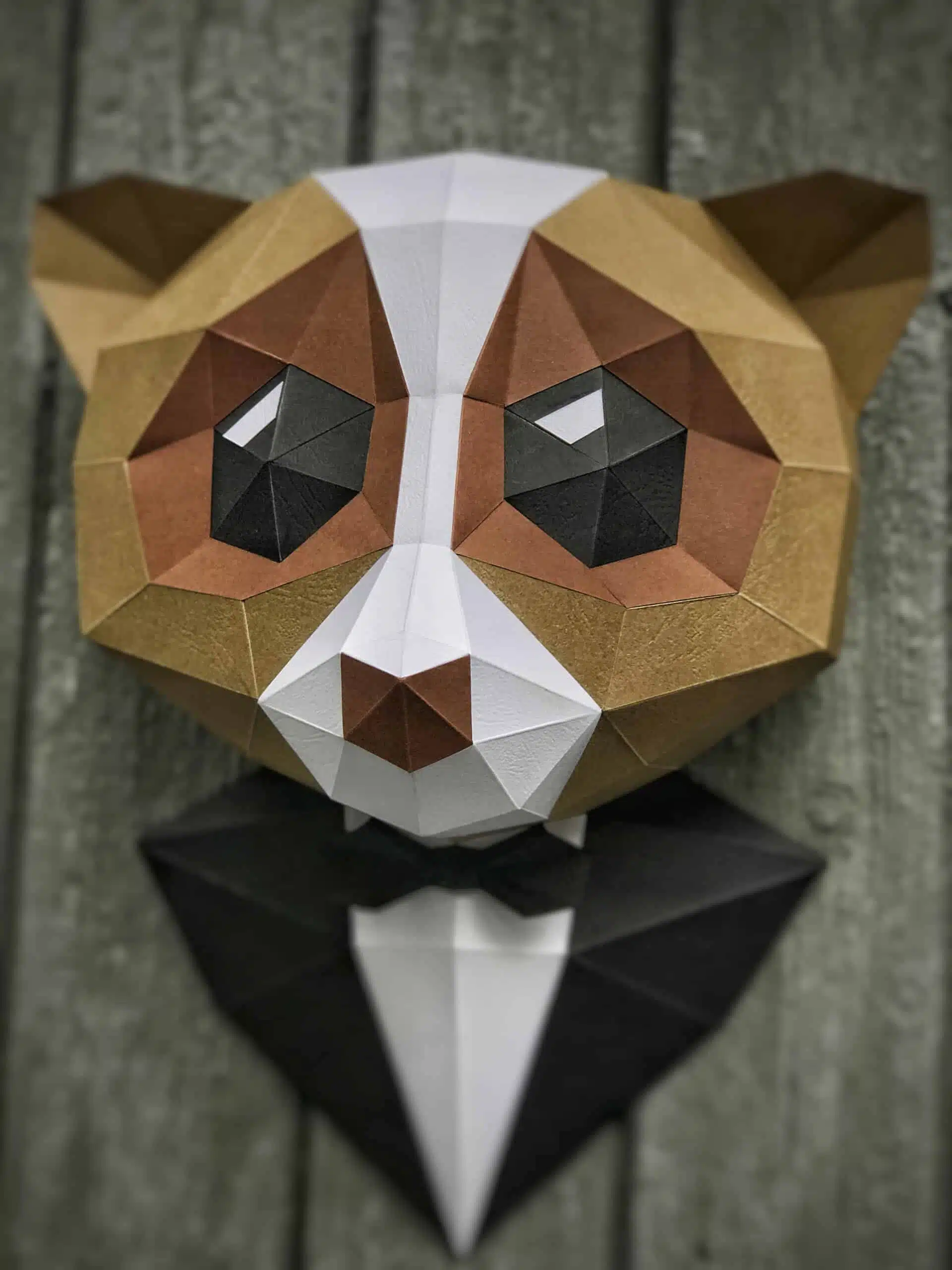 Aap in smoking papercraft 3D, weergave 4