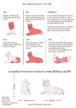 Papercraft of husky in 3D origami