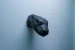 Papercraft pantherkop muurdecoratie in 3D origami, weergave 4