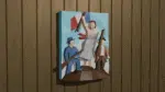 Quadro mural A Liberdade guiando o povo em Papercraft 3D