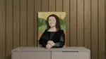 Quadro mural Mona Lisa em Papercraft 3D