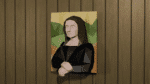 Quadro mural Mona Lisa em Papercraft 3D