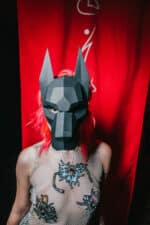Masque Doberman en papercraft 3D