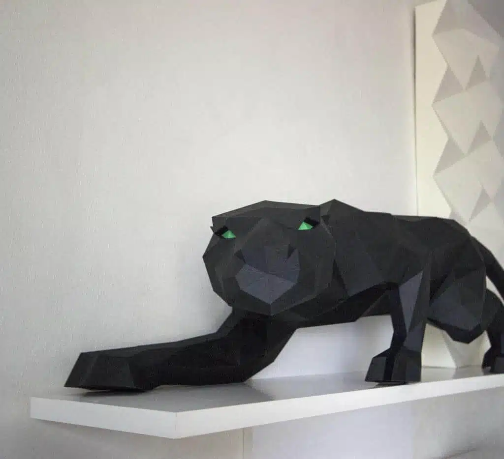 Panthère en papercraft 3D