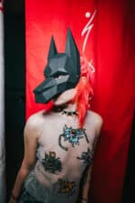 Masque Doberman en papercraft 3D