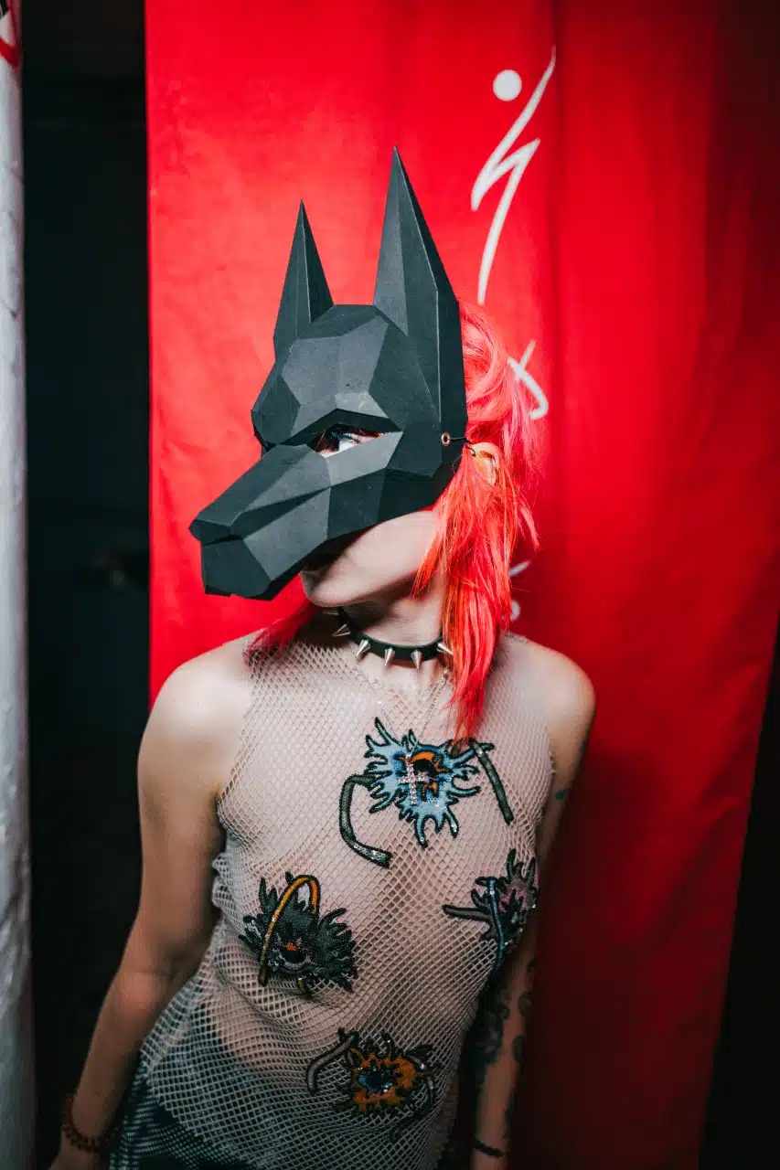 Papercraft doberman en masque origami 3D Papercraft doberman en masque origami 3D