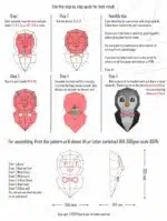 Pinguino con farfallino in papercraft 3D
