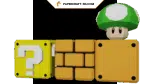 Retro gaming blokken van Mario in 3D papercraft, weergave 2