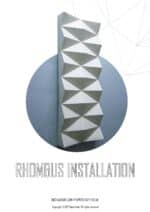 Papercraft de rombo en origami 3D