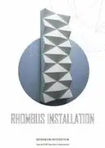 Papercraft 3D sculptuur rhombus, weergave 4