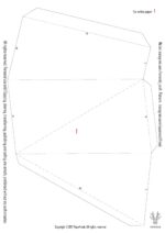 Papercraft 3D Skulptur Rhombus