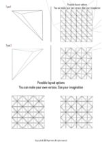 Geometrisches 3D-Wand-Papercraft