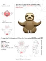 Papercraft de paresseux en yoga origami 3D