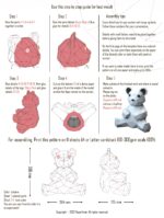 Ours en papercraft 3D à assembler