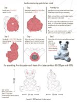 Urso em papercraft 3D para montar